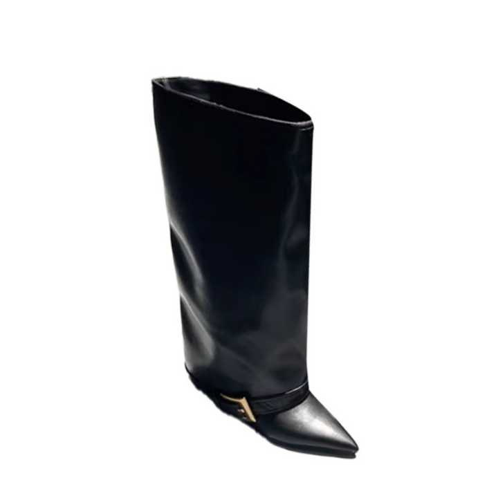 VUXIC Buckled Knee High Boots