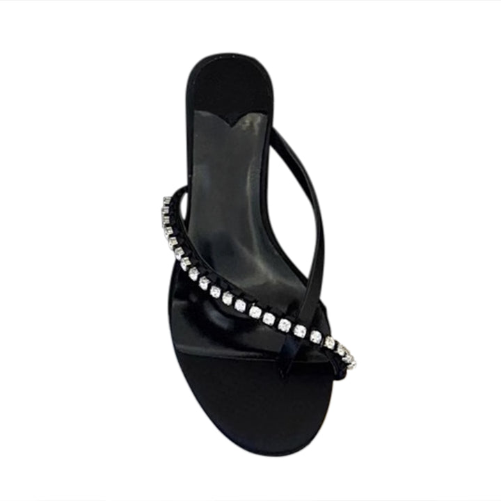 XETRO Diamante Kitten Heel Sandals