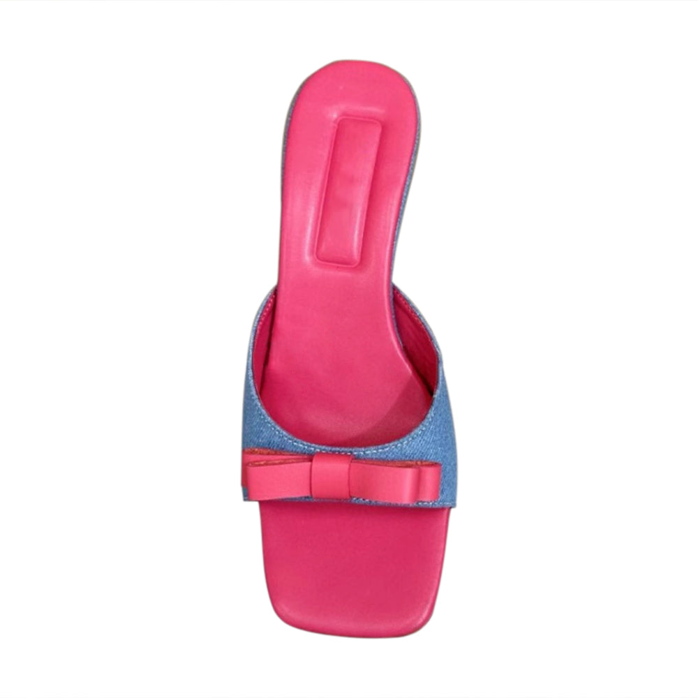 XUNEV Bow Mules Sandals