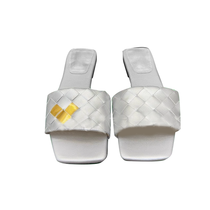 ZOVSE Heart Braided Slippers Slides