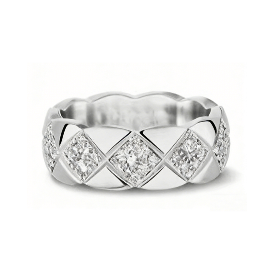 GINEI Diamond Quilted Ring