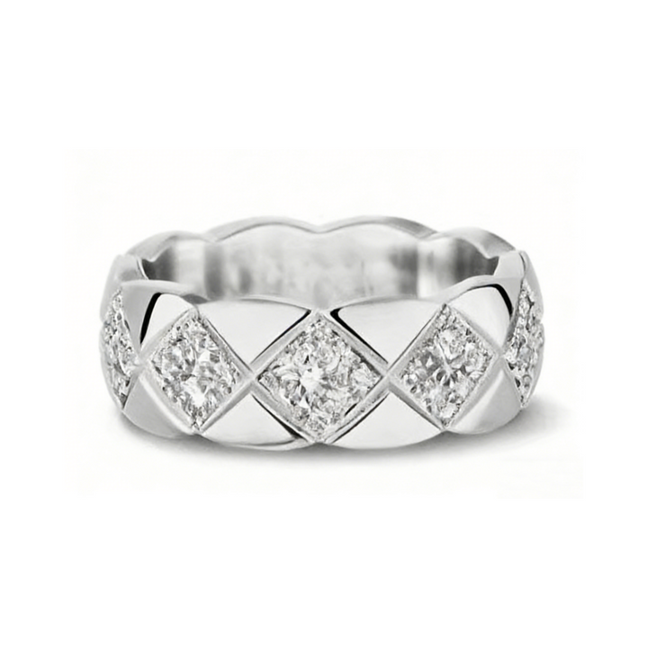 GINEI Diamond Quilted Ring