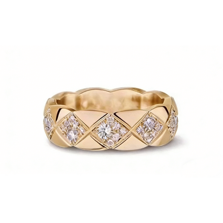 GINEI Diamond Quilted Ring