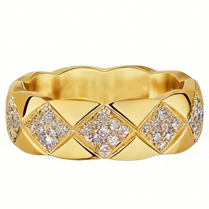 GINEI Diamond Quilted Ring