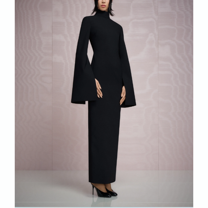 VEMIA Long Sleeves Evening Dress Gown