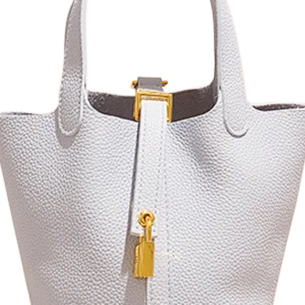 LCZIH Leather Bucket Bag - Mini