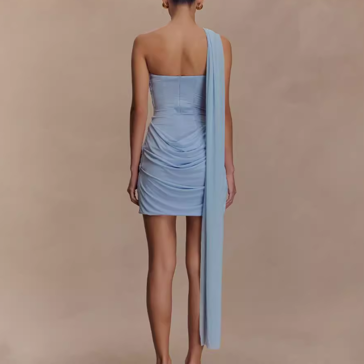 SUAVO Strap Mini Dress