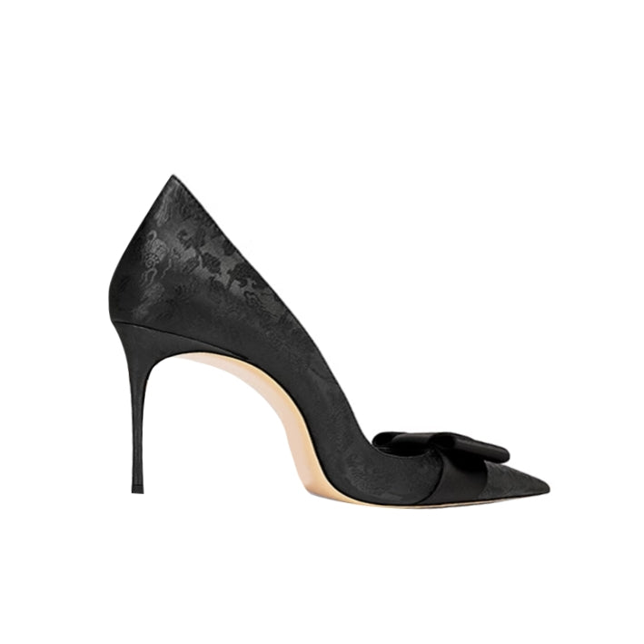 COSET Bow Mid Heel Pumps - 6cm