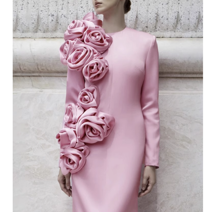 DULVE Flower Embellished Evening Dress Gown