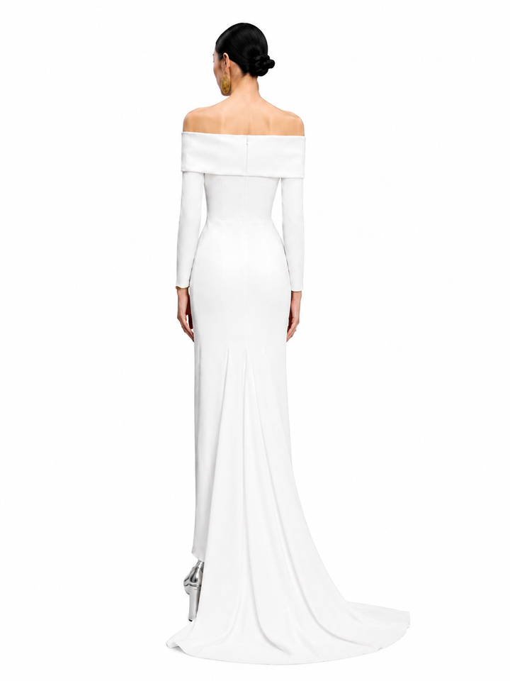 DUVCI Off-Shoulder Evening Dress Gown