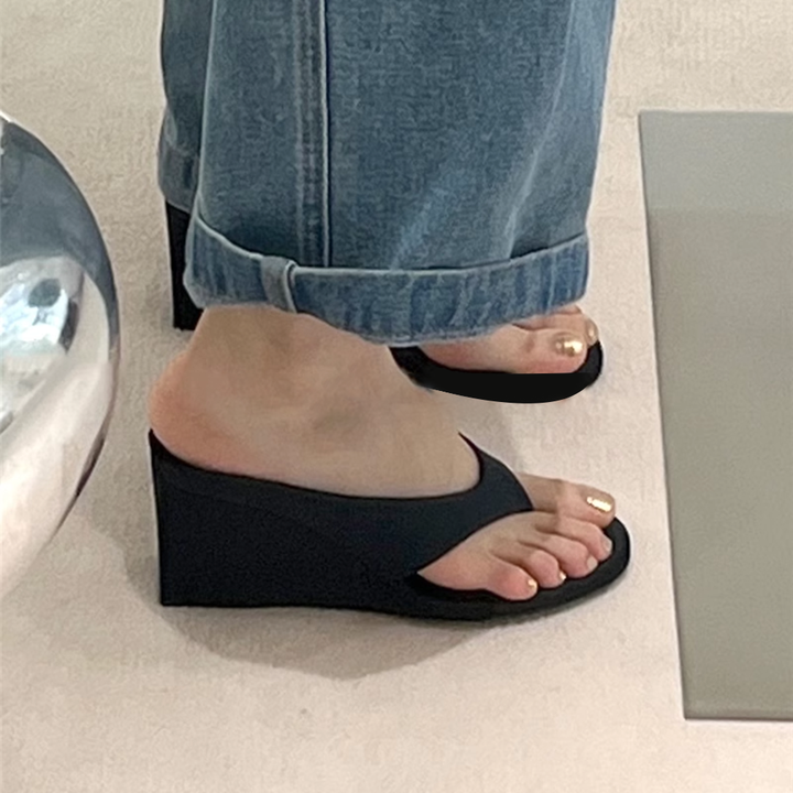 FENUV Flip Flop Mules Sandals