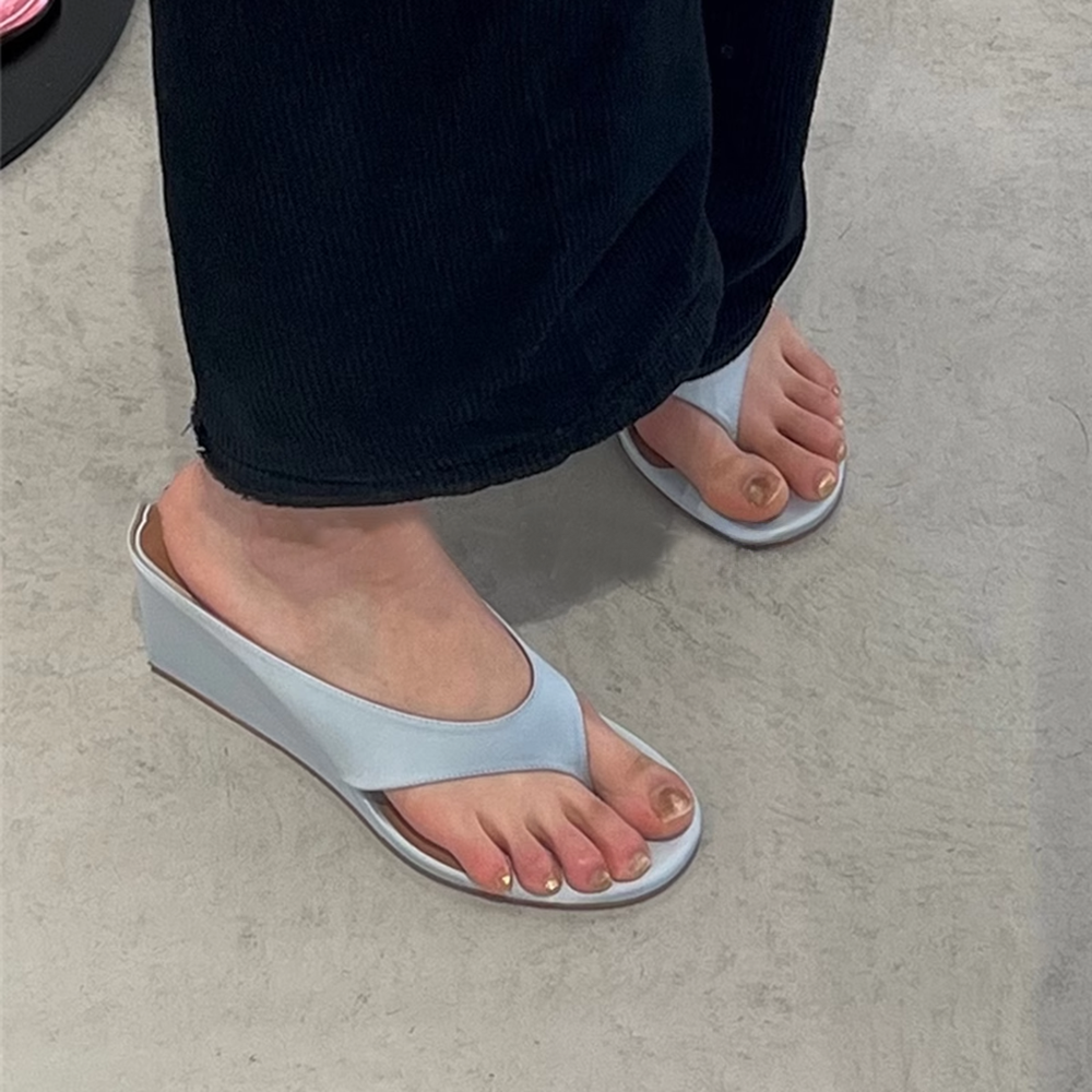 FENUV Flip Flop Mules Sandals