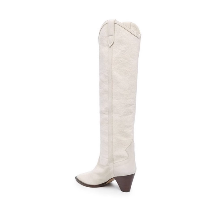 FUCHA Knee High Western Cowboy Boots