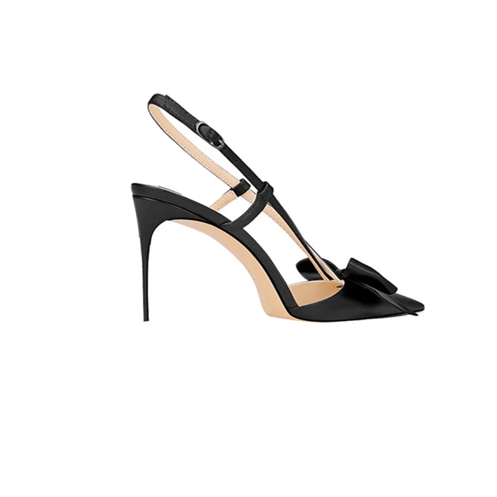 HURON Bow Mid Heel Sandals - 6cm