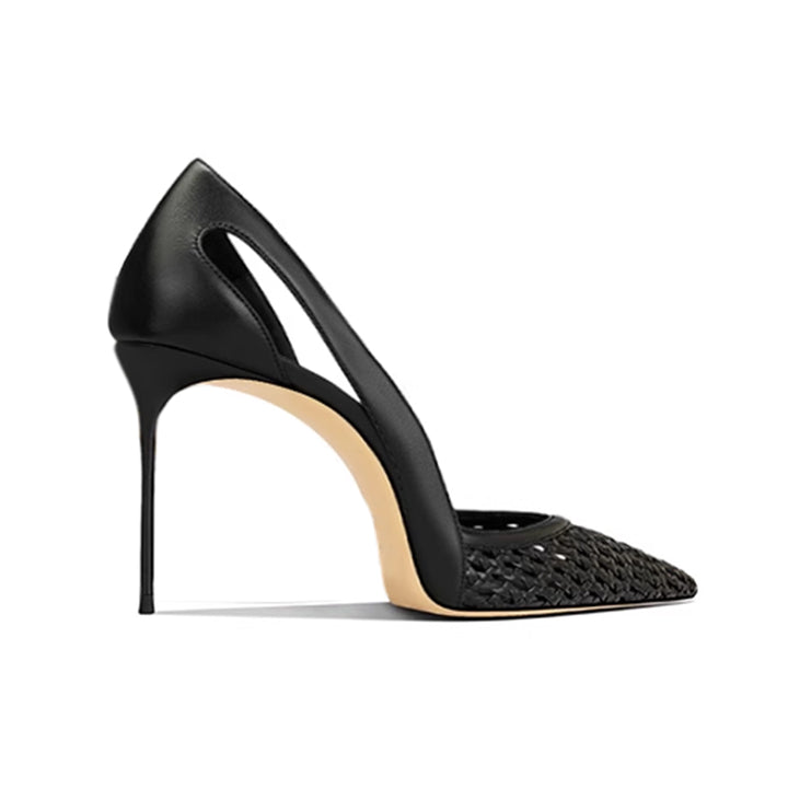 KAVCO Braided Mid Heel Pumps - 8cm