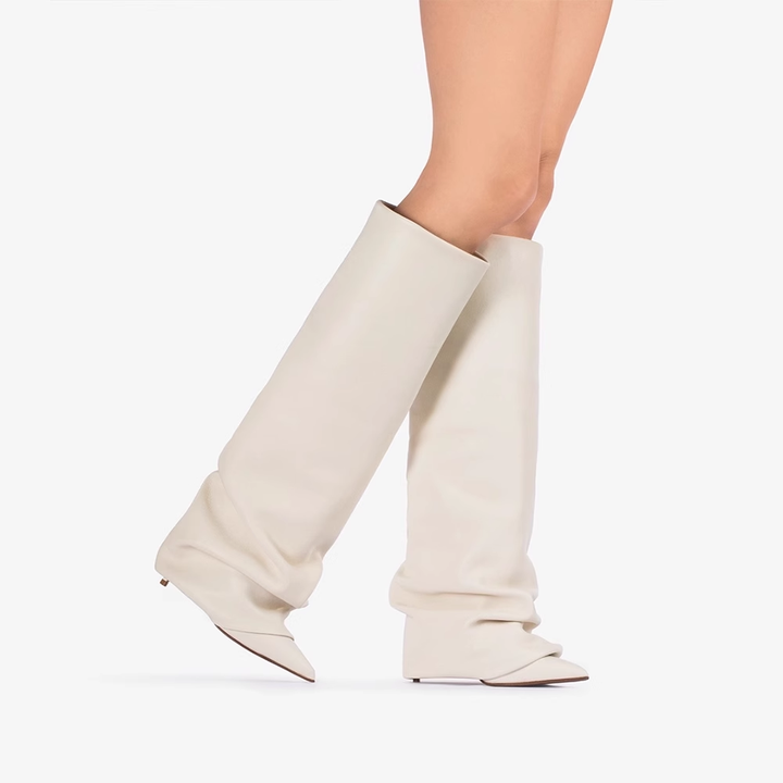 KENAV Stiletto Heel Knee High Boots