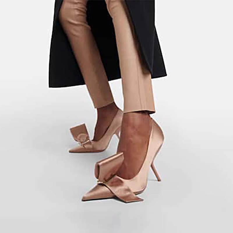 LUTIA Bow High Heel Pumps