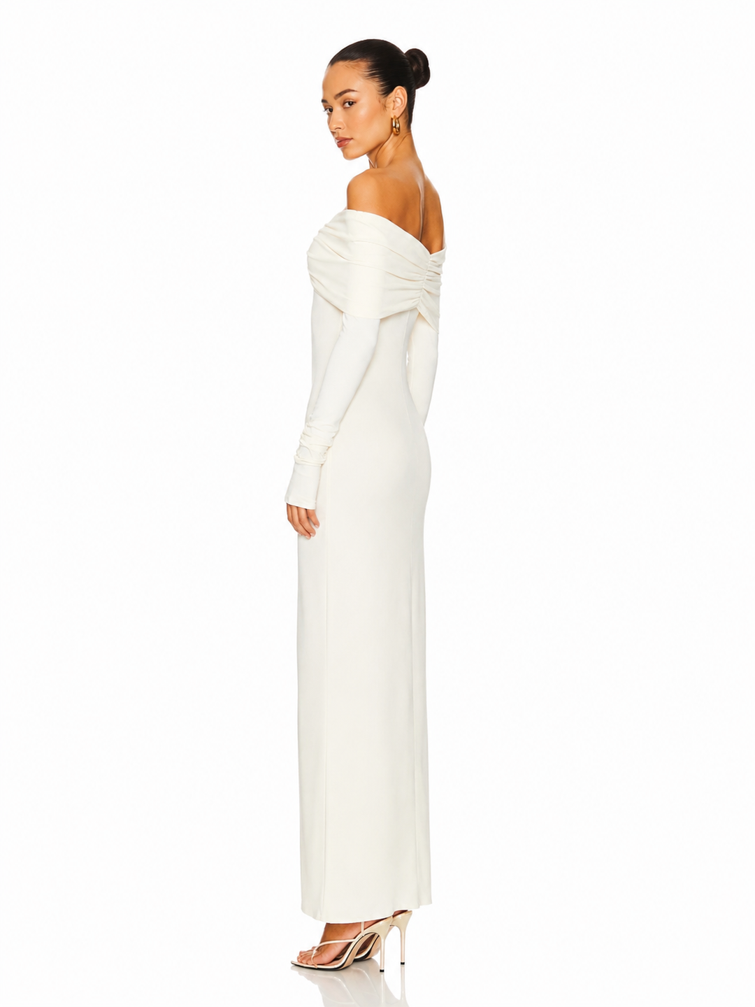 MIUNE Off-Shoulder Evening Dress Gown
