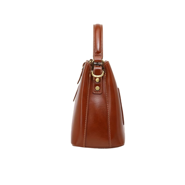 NASVI Buckled Bucket Bag