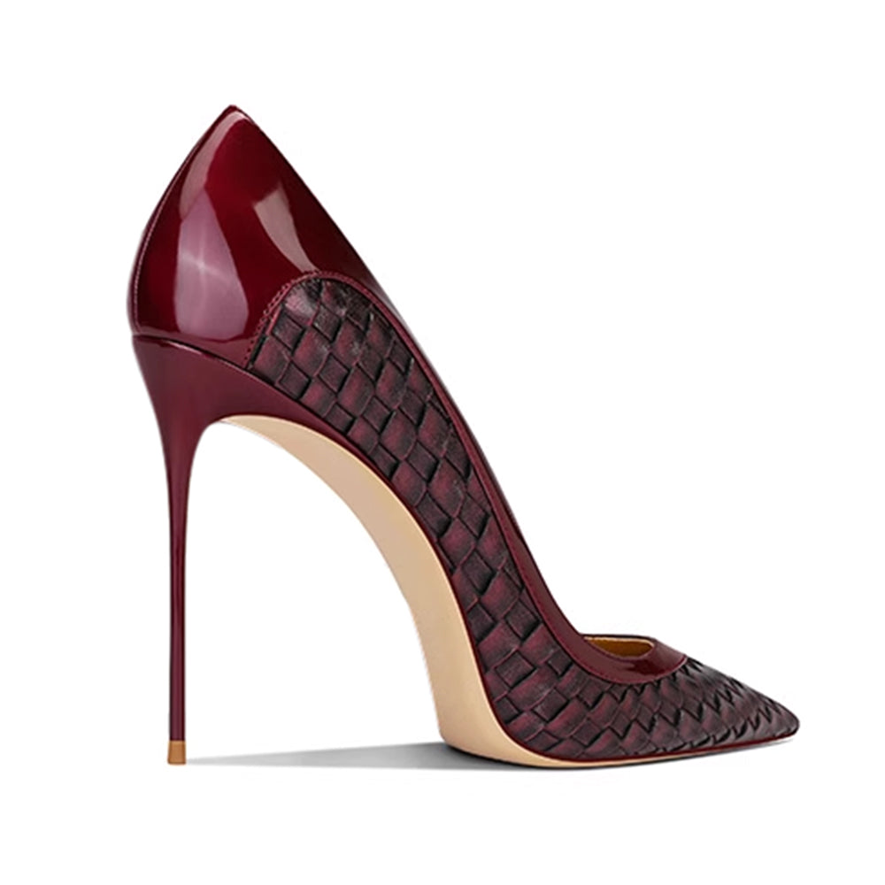 NETCU Braided High Heel Pumps - 10cm