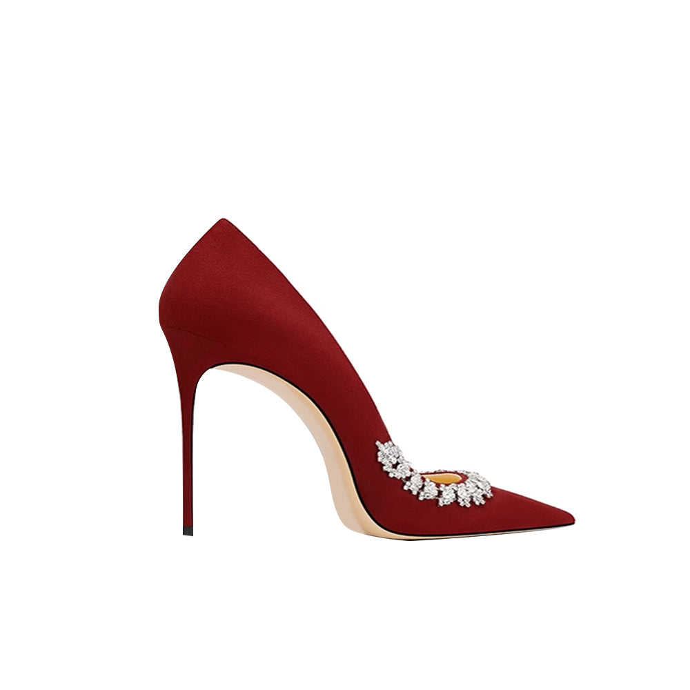 NOVKI Diamante Mid Heel Pumps - 8cm