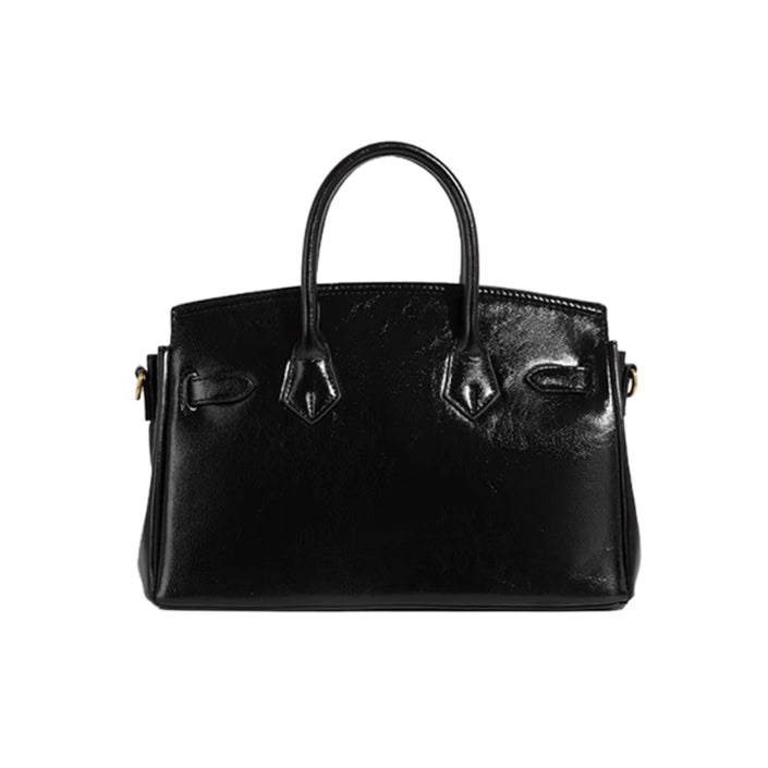 NUCSI Metal Lock Tote Bag