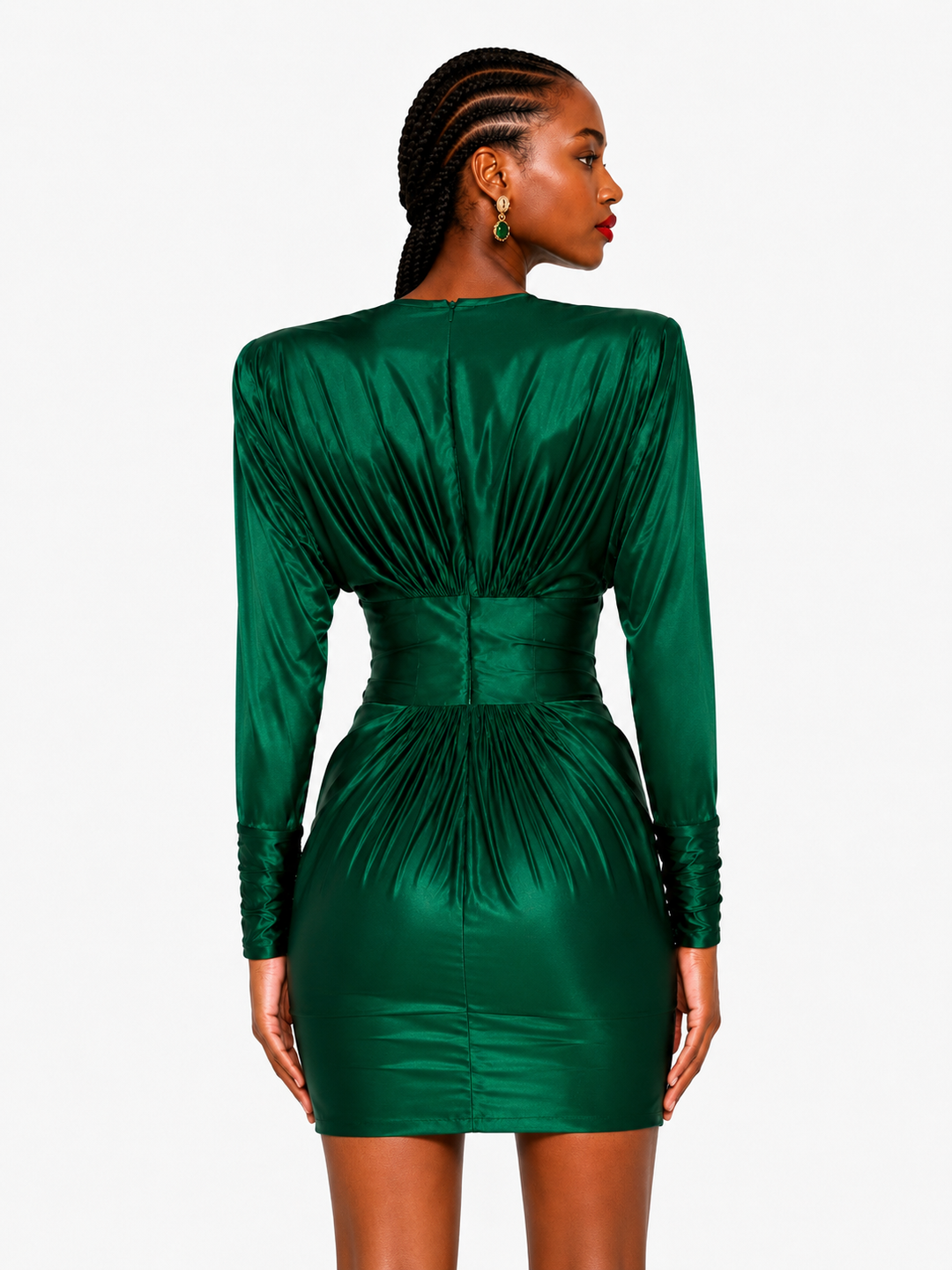 PEIVO Deep V Evening Dress Gown