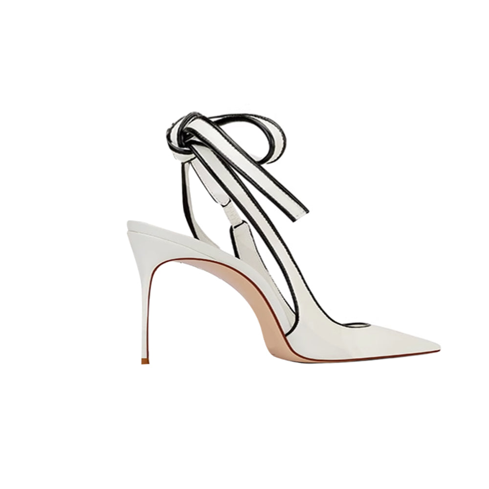 PESOR Lace Up Slingback Mid Heel Sandals - 6cm