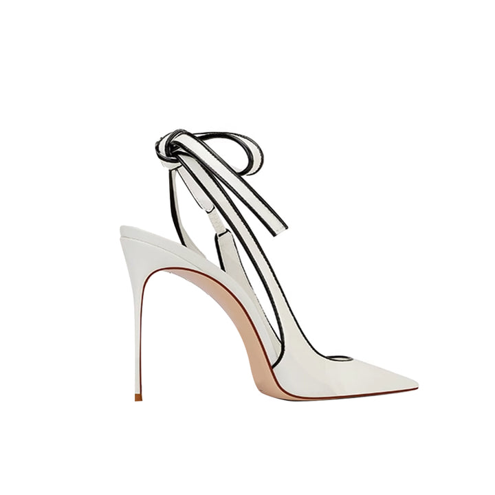 PESOR Lace Up Slingback Mid Heel Sandals - 8cm