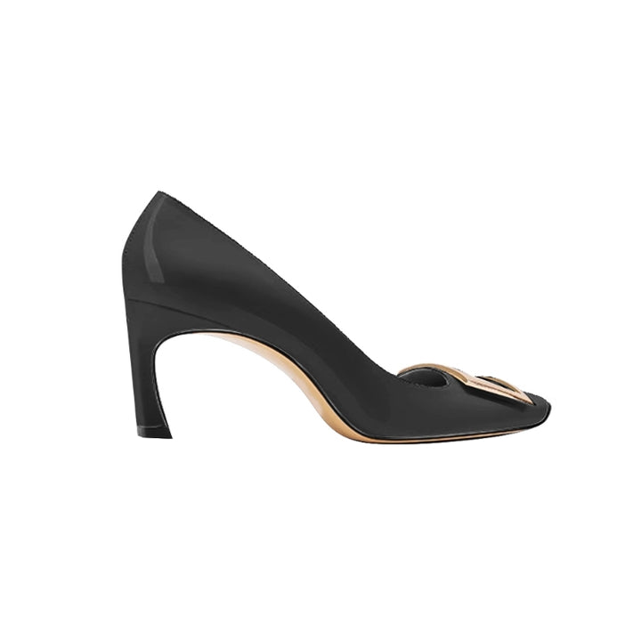 PUCRI Buckled Mid Heel Pumps - 4.5cm