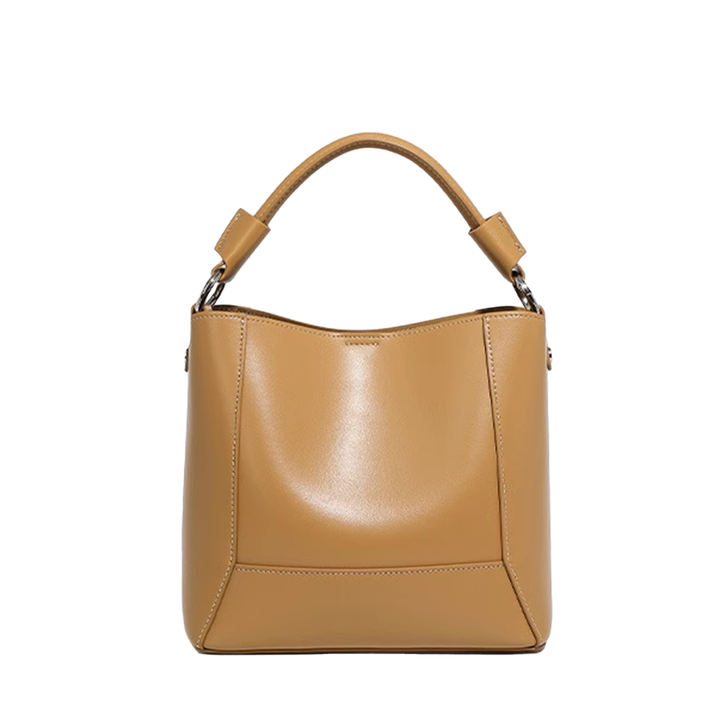 ROVSI Leather Bucket Bag