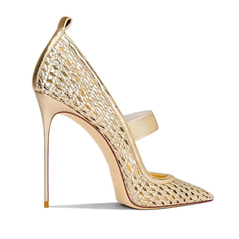 SERVV Braided High Heel Pumps - 10cm