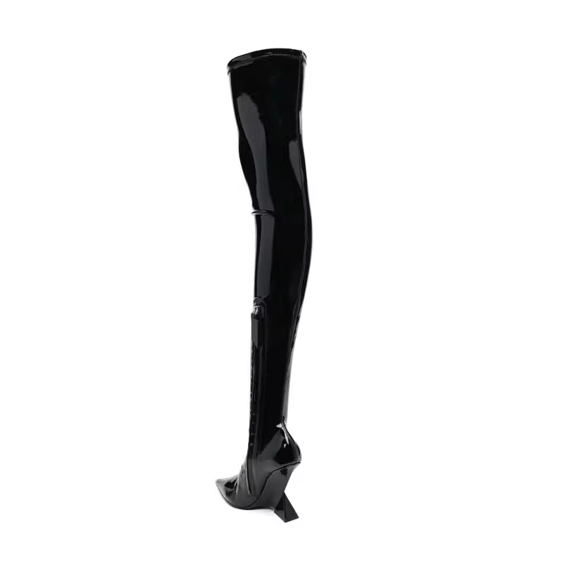 TEBIA Sculptured Heel Over The Knee Boots