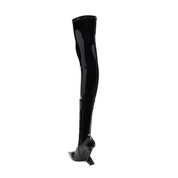 TEBIA Sculptured Heel Over The Knee Boots