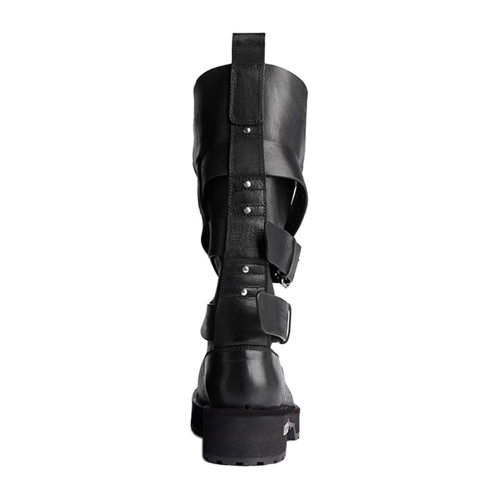 TENUK Wrapped Knee High Combat Boots