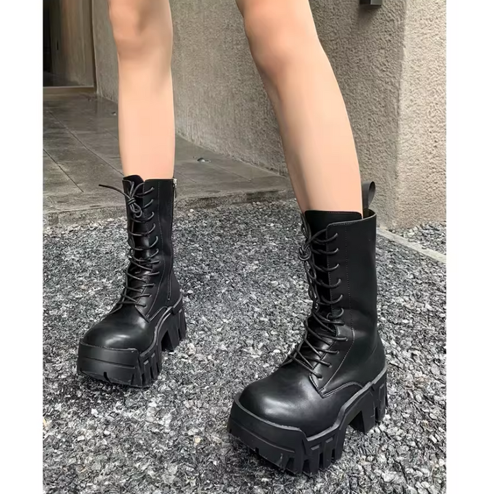 TERUB Lace Up Ankle Boots