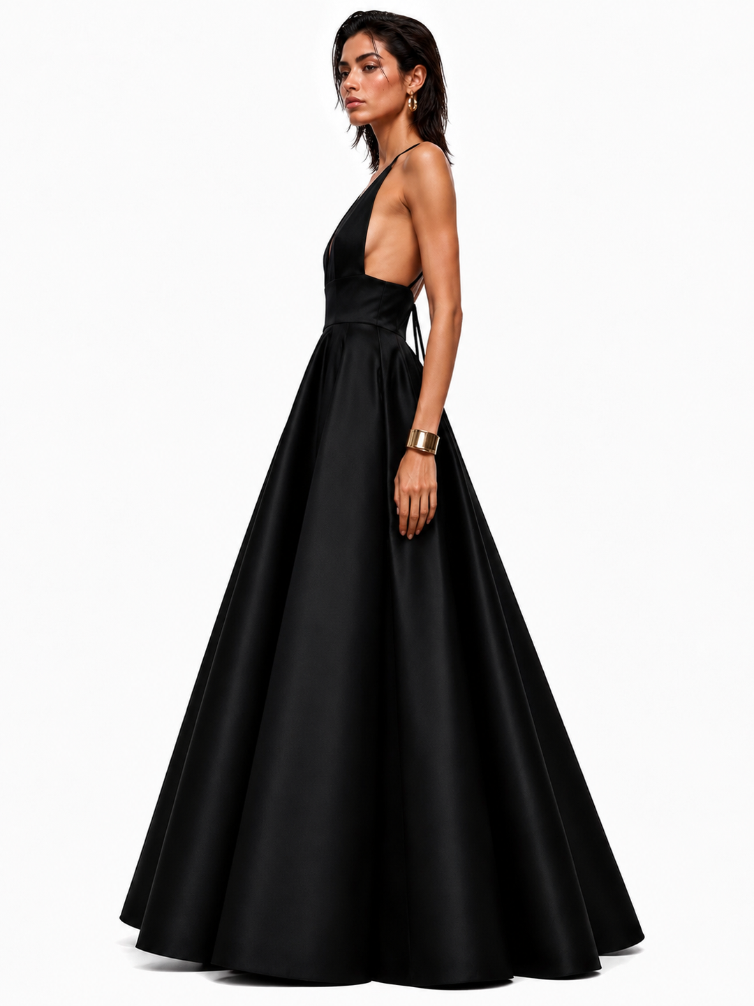 TIALA BACKLESS EVENING DRESS GOWN