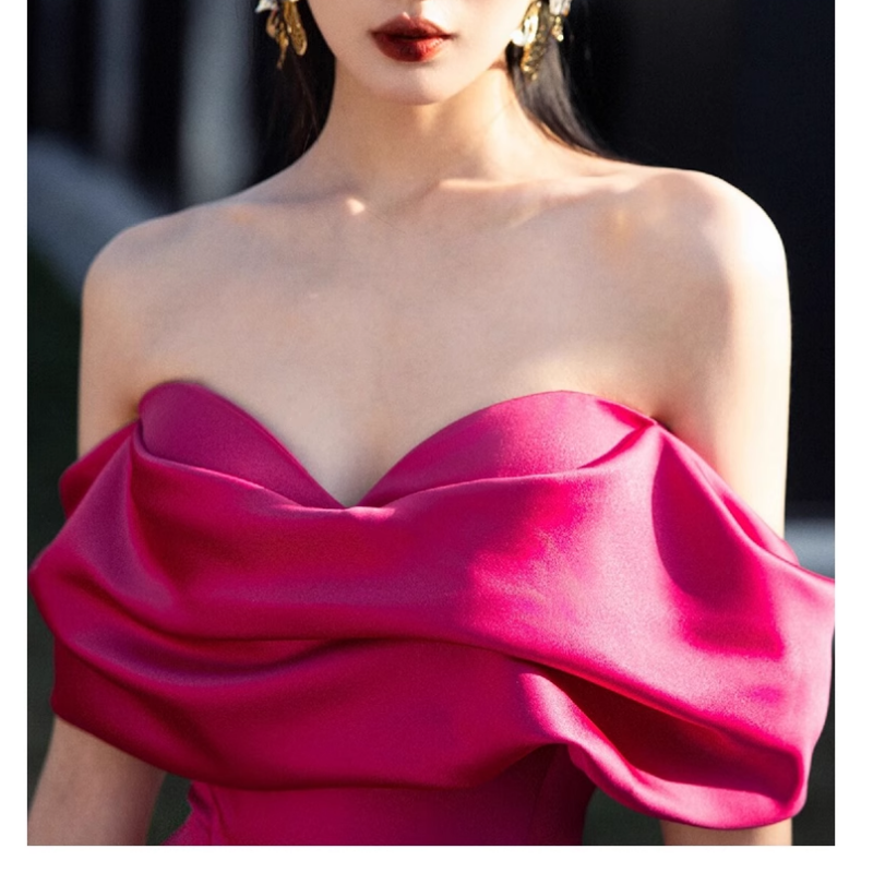 TISHA Off-Shoulder Maxi Evening Dress Gown
