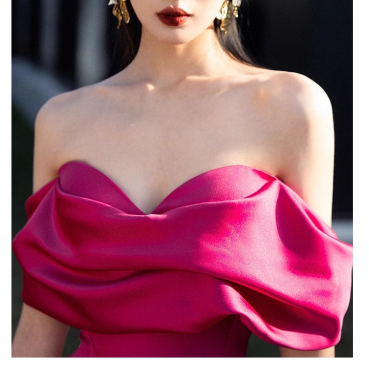 TISHA Off-Shoulder Maxi Evening Dress Gown
