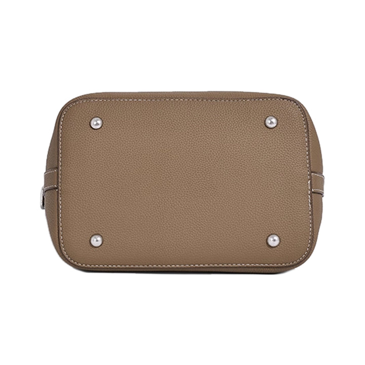 TOCRE Leather Bucket Bag