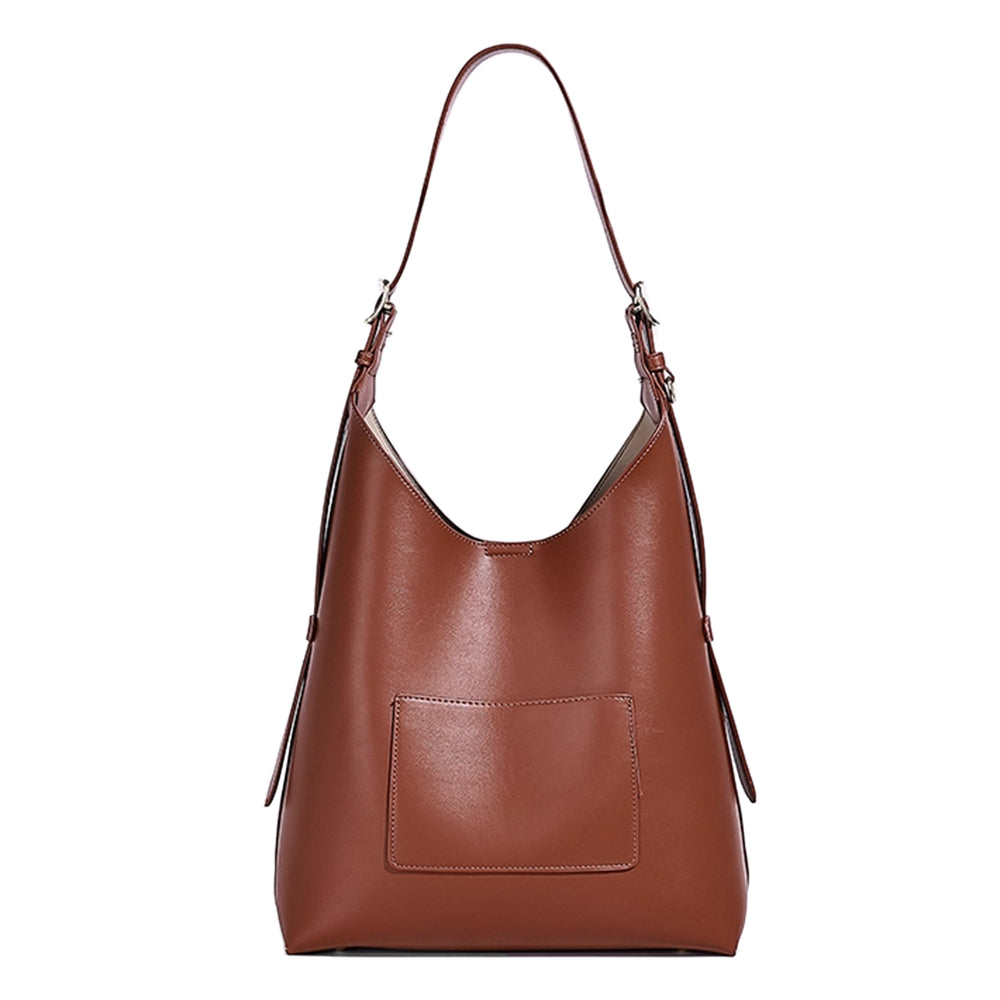 VACTR Leather Bucket Bag