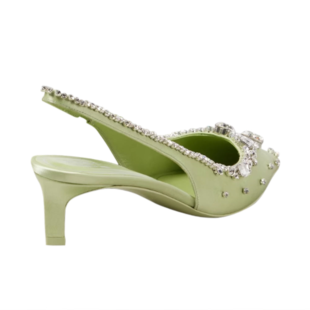 VEDFA Diamante Mid Heel Sandals - 5cm