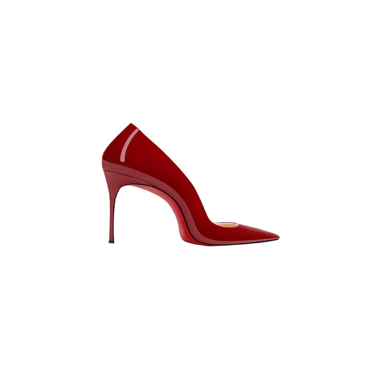 VEKUA Patent Leather Mid Heel Pumps - 6cm