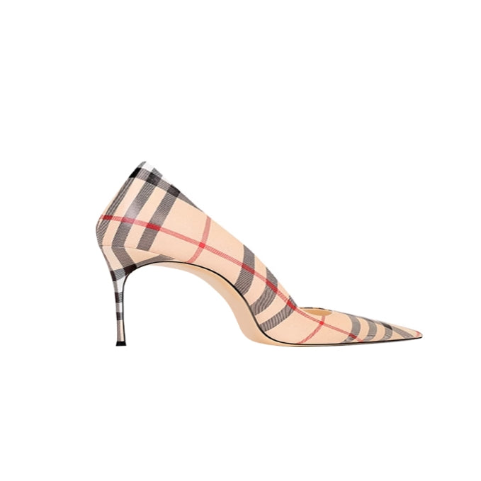 VESTU Striped Mid Heel Pumps - 6cm