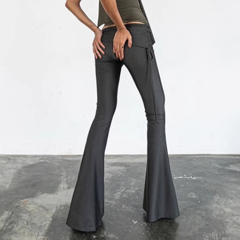 VOIXA Basic Flared Pants