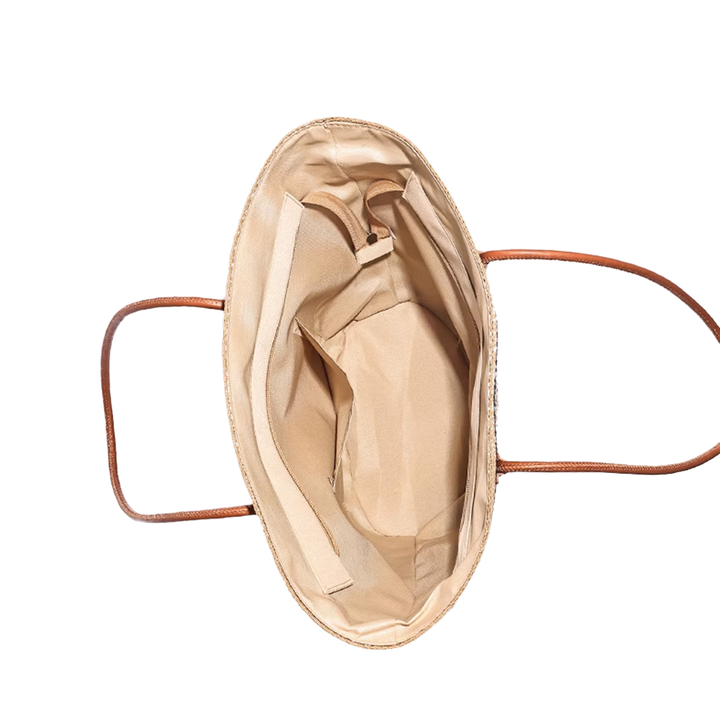 VOLTA Striped Espadrilles Bucket Bag