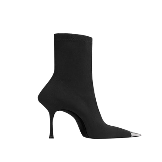 VUIKE Metal-Plated Ankle Boots - 6cm