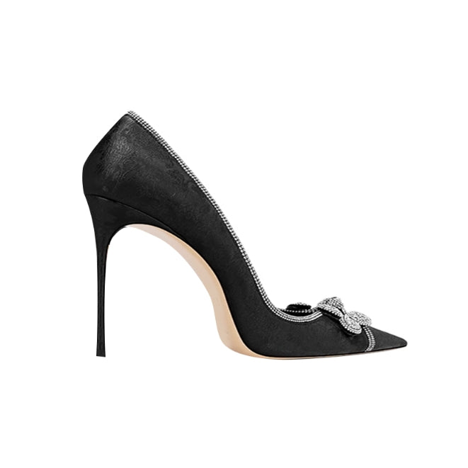 VUTRI Diamante Stiletto Heel Pumps - 8cm