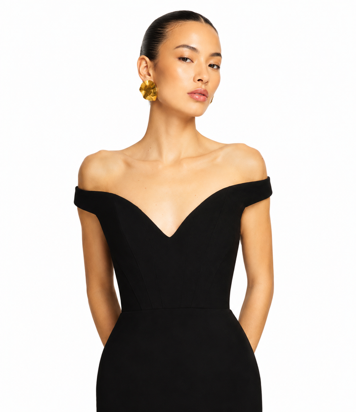 XAVRI Off-Shoulder Evening Dress Gown