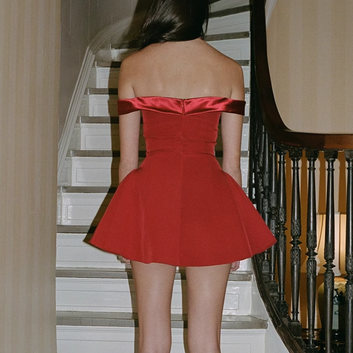 ZELAH Off-Shoulder Mini Dress